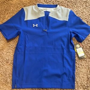 Boys medium under armour baseball zip up